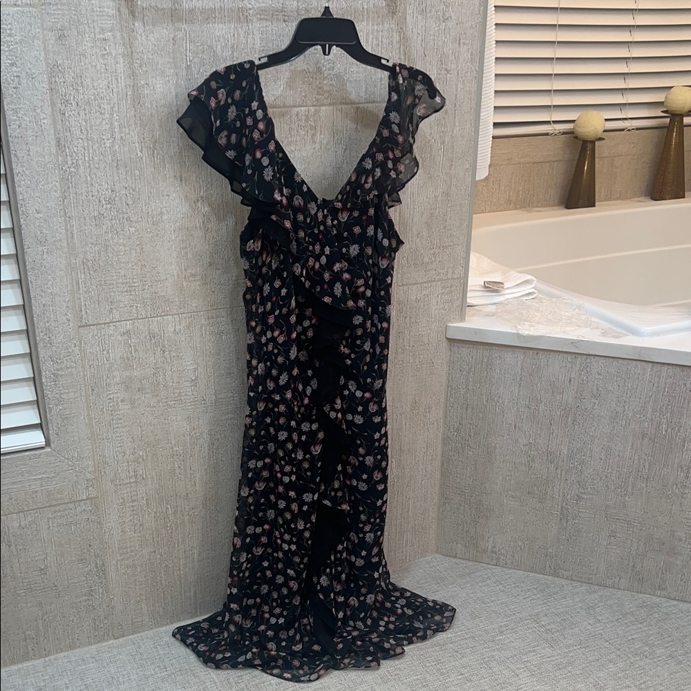 Sam Edelman Floral and ruffle Dress
